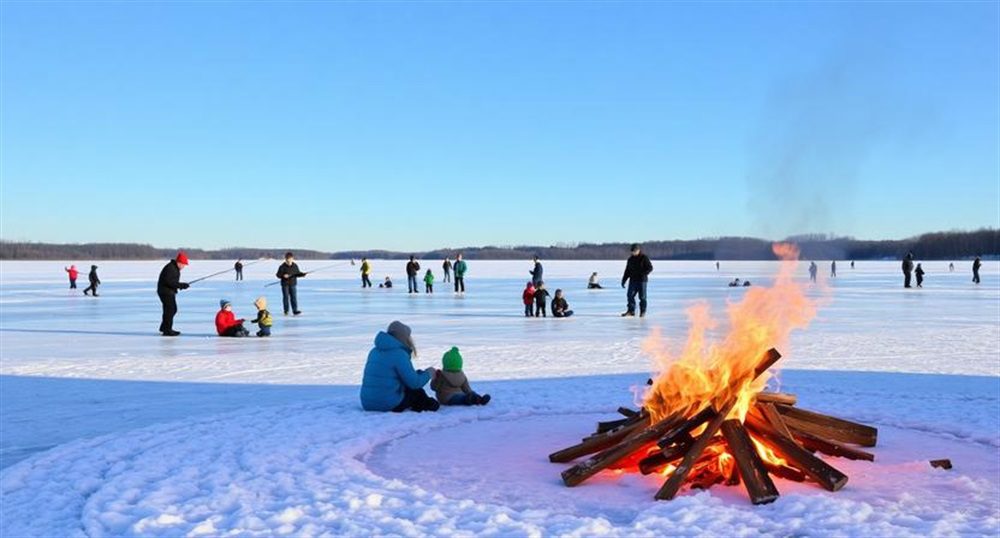 Sportlovsfiske i Grössjön