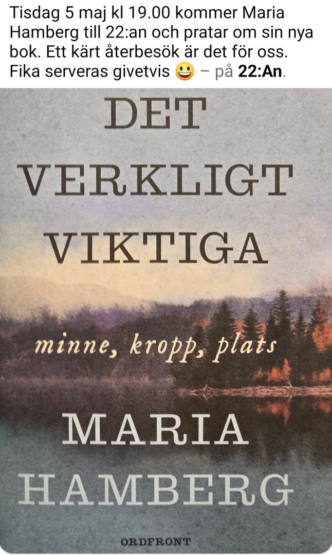Maria Hamberg på MUMs 22:an
