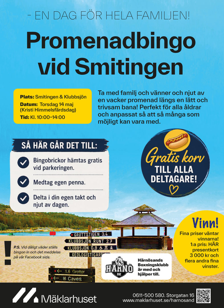 Promenadbingo Smitingen Härnösand