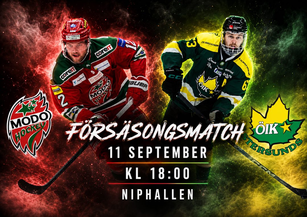 Träningsmatch MoDo Hockey - Östersunds IK